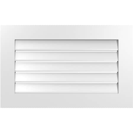 Ekena Millwork Vertical Surface Mount PVC Gable Vent: Functional, w/ 3-1/2"W x 1"P Standard Frame, 32"W x 20"H GVPVE32X2001SF